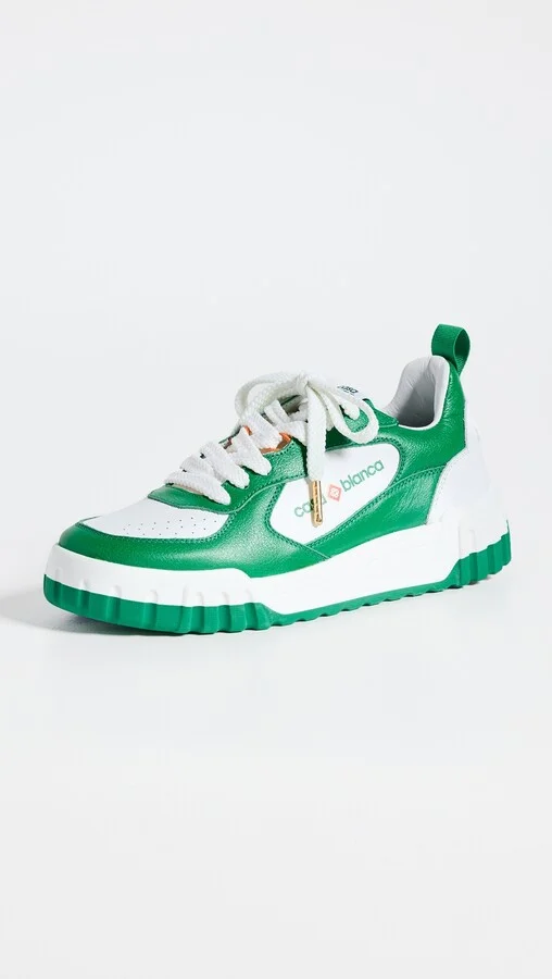 Casablanca Green Tennis Court Sneakers - Image 2