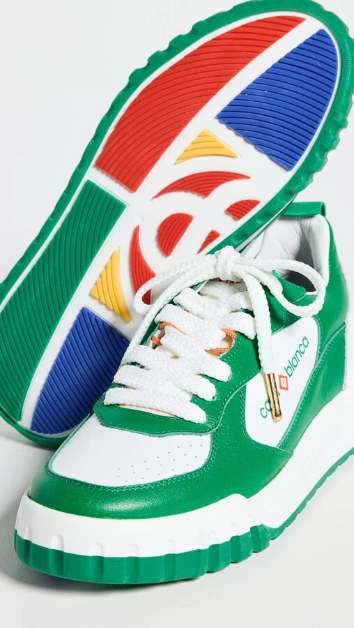 Casablanca Green Tennis Court Sneakers - Image 3