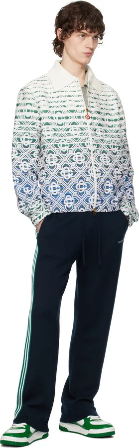 Casablanca Green & White Court Sneakers - Image 5