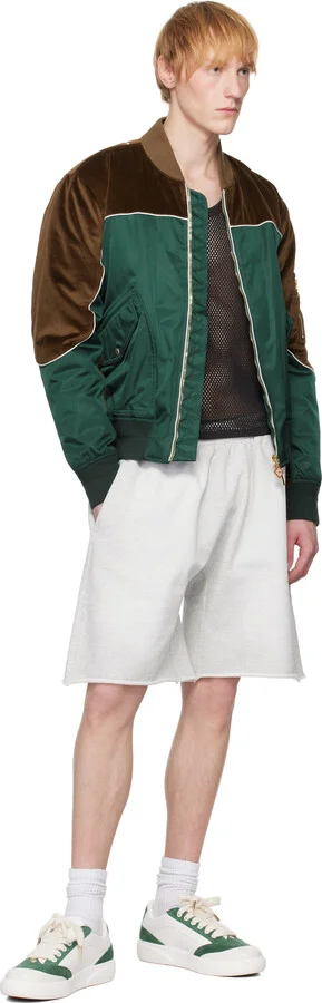 Casablanca Off-White & Green Del Mar Sneakers - Image 5
