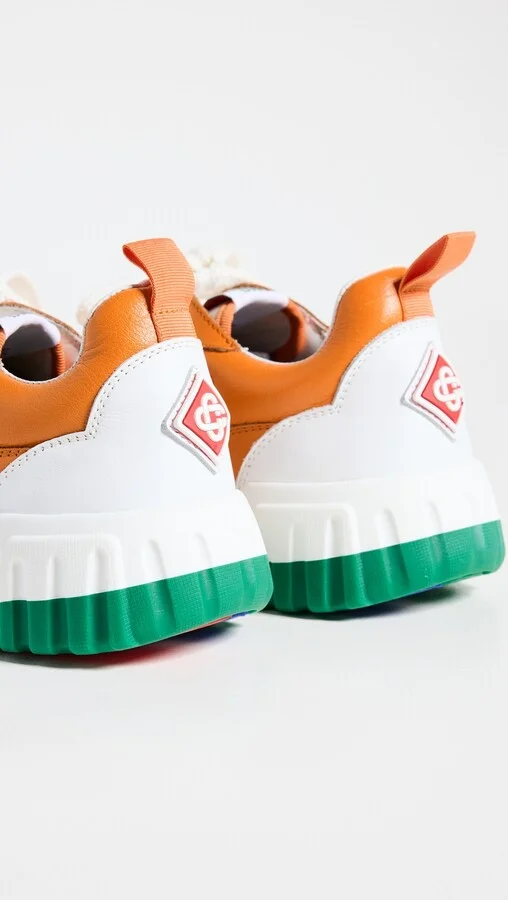 Casablanca Orange Tennis Court Sneakers - Image 3