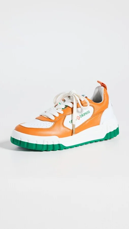 Casablanca Orange Tennis Court Sneakers - Image 4