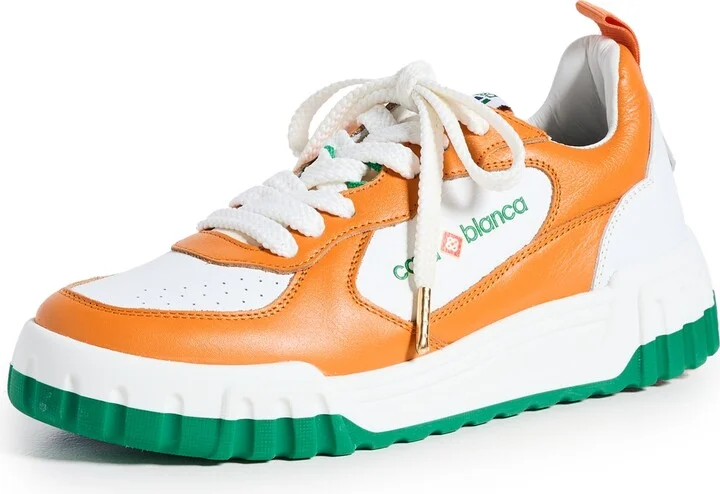 Orange/white