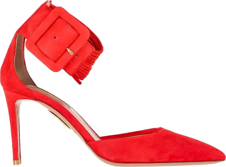 Casablanca Pumps in Red Suede