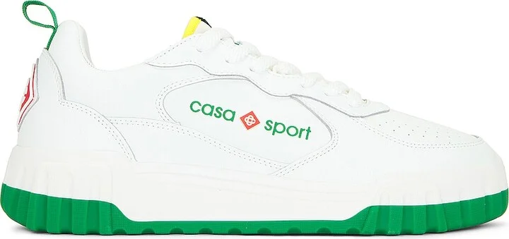 Casablanca Tennis Court Sneaker in White