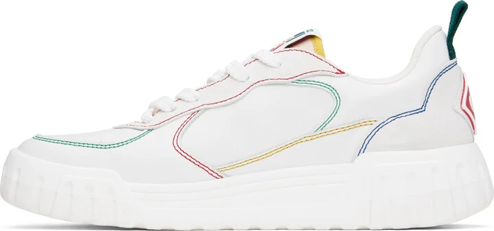 Casablanca White Court Sneakers - Image 3