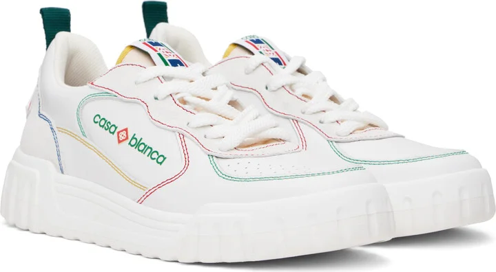 Casablanca White Court Sneakers - Image 4