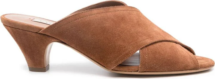 Casadei 55Mm Suede Mules