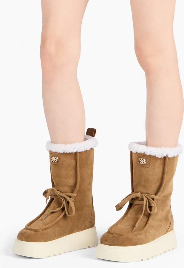 Casadei Ale Velour High Boots - Woman High Boots Brandy 38 - Image 6