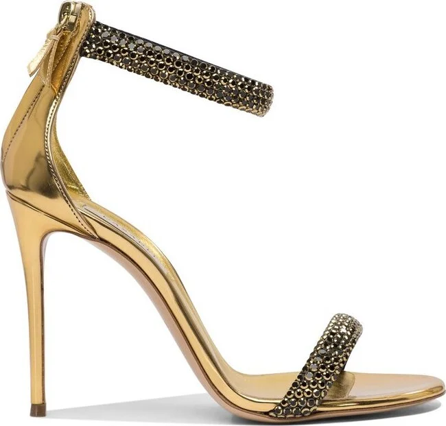 Casadei Ankle Strap Embellished Sandals