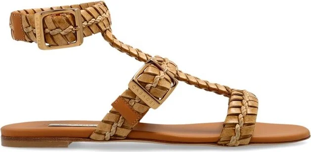 Casadei Ankle-Strap Flat Sandals