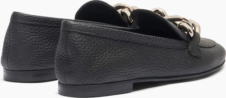 Casadei Antilope Chain Loafers - Woman Flats And Loafers Black 40 - Image 4