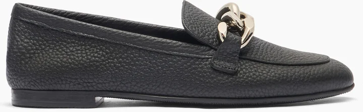 Casadei Antilope Chain Loafers - Woman Flats And Loafers Black 40