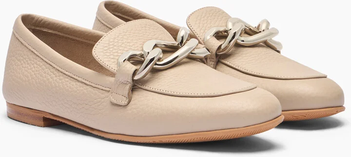 Casadei Antilope Chain Loafers - Woman Flats And Loafers Simply Taupe 36 - Image 2