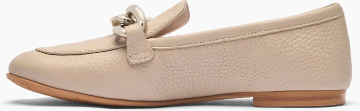 Casadei Antilope Chain Loafers - Woman Flats And Loafers Simply Taupe 36 - Image 3