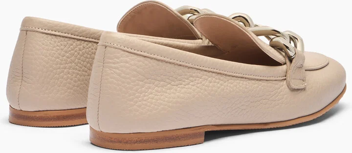 Casadei Antilope Chain Loafers - Woman Flats And Loafers Simply Taupe 36 - Image 4