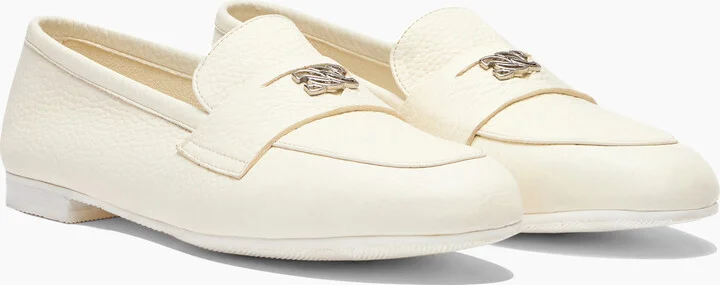 Casadei Antilope Loafers - Woman Flats And Loafers Off White 37.5 - Image 2