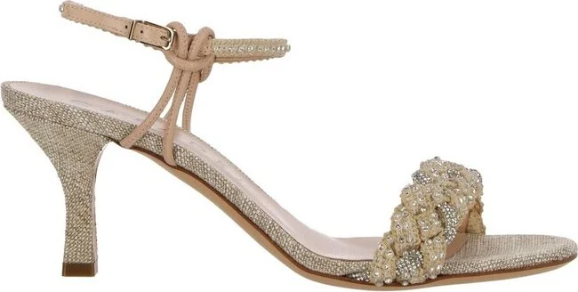 Casadei Astro Embellished Open Toe Sandals
