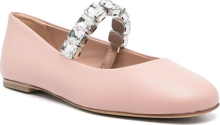 Casadei Ballet Flats Embellished With Crystals - Image 2