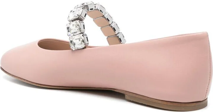 Casadei Ballet Flats Embellished With Crystals - Image 3