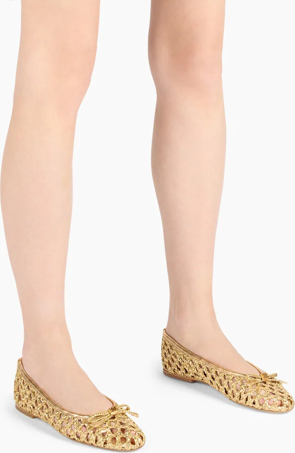 Casadei Ballet Versilia - Woman Flats And Loafers Gold 38 - Image 6