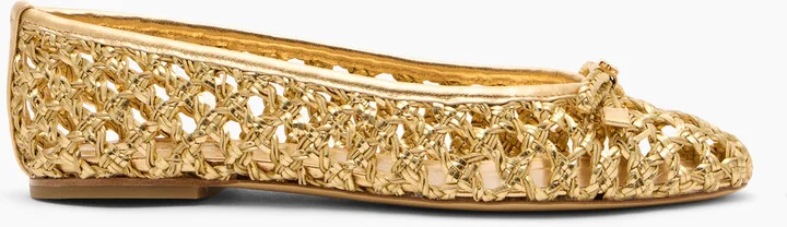 Casadei Ballet Versilia - Woman Flats And Loafers Gold 38