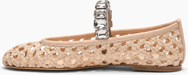 Casadei Ballet Versilia - Woman Flats And Loafers Sandstone 40 - Image 3