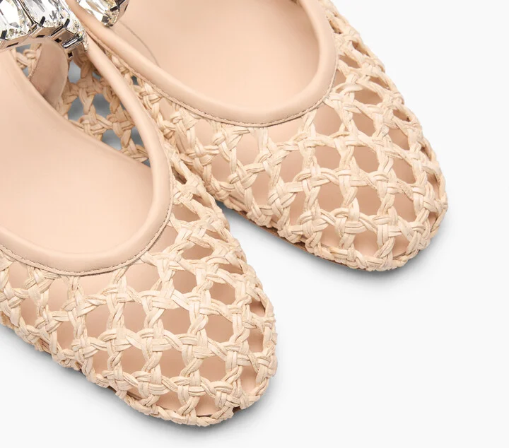 Casadei Ballet Versilia - Woman Flats And Loafers Sandstone 40 - Image 5