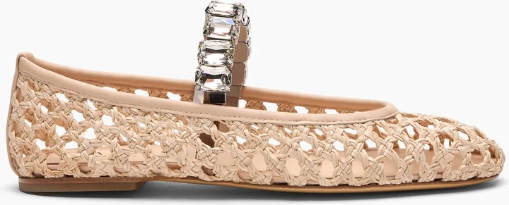 Casadei Ballet Versilia - Woman Flats And Loafers Sandstone 40