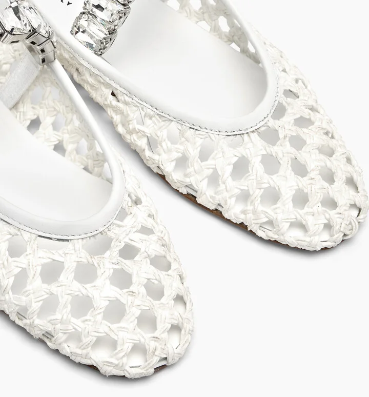 Casadei Ballet Versilia - Woman Flats And Loafers White 36.5 - Image 5
