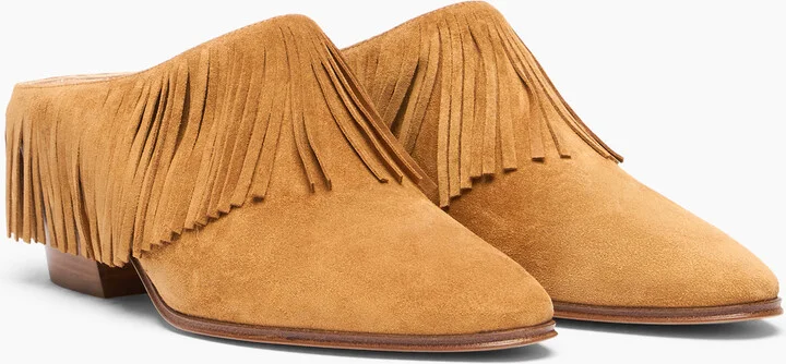 Casadei Beat Fringe Sabot - Woman Mules Honey 36 - Image 2
