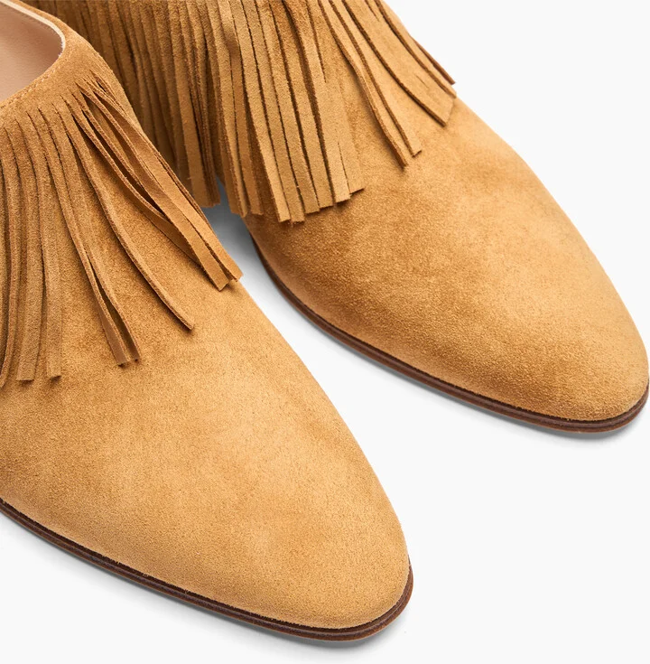 Casadei Beat Fringe Sabot - Woman Mules Honey 36 - Image 5