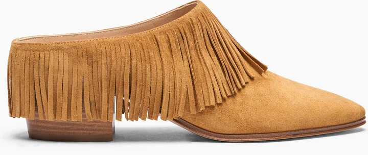 Casadei Beat Fringe Sabot - Woman Mules Honey 36