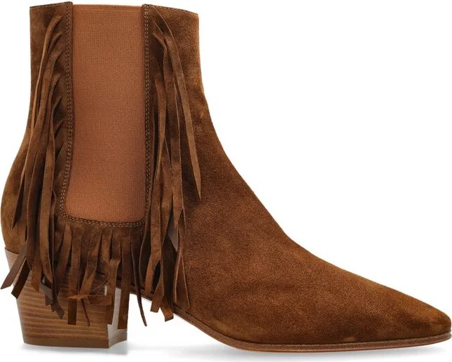 Casadei Beat Fringed Ankle Boots