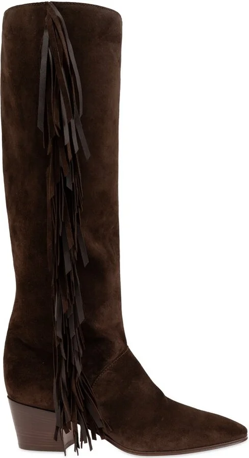 Casadei Beat Fringed High Boots