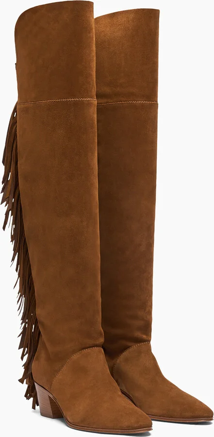 Casadei Beat Suede Over The Knee - Woman Over The Knee Boots Sella 37 - Image 2