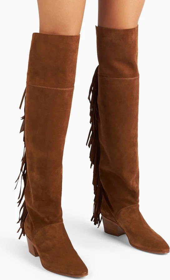 Casadei Beat Suede Over The Knee - Woman Over The Knee Boots Sella 37 - Image 6