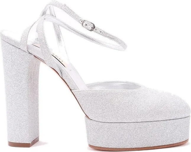 Casadei Betty Citylight Round-Toe Platform Pumps