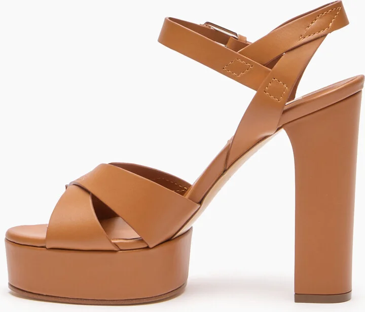 Casadei Betty Leather Platforms Sandals - Woman Platforms Etruria 40.5 - Image 3