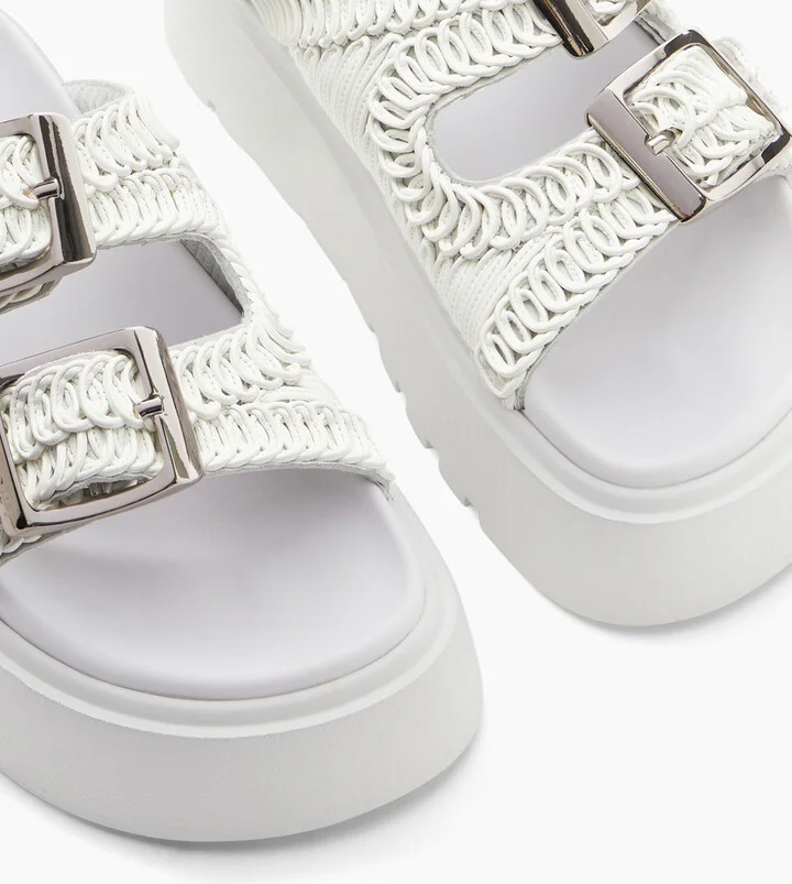 Casadei Birky Ale Slides - Woman Flats And Loafers White 39.5 - Image 5