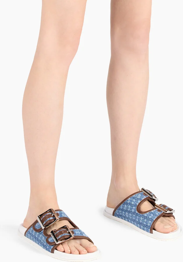 Casadei Birky Denim Flat - Woman Flats And Loafers Denim And Saddle 37 - Image 6