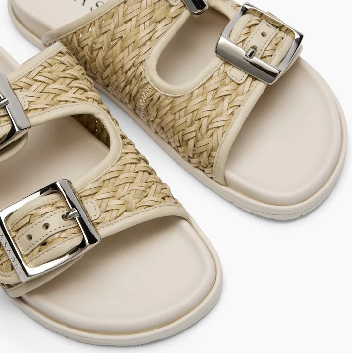 Casadei Birky Suncity - Woman Flats And Loafers Bambu And Corda 38 - Image 5