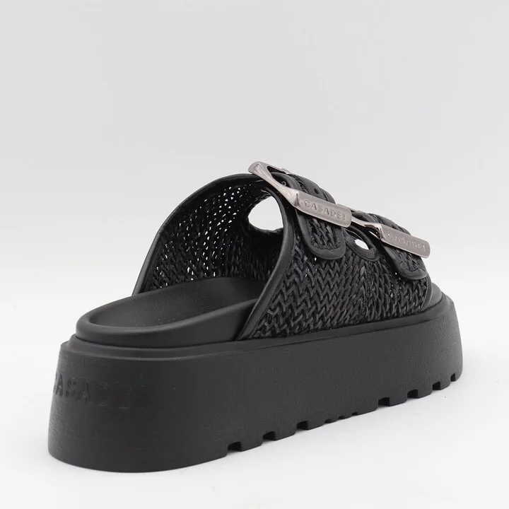 Casadei Black Leather Flats - Image 2