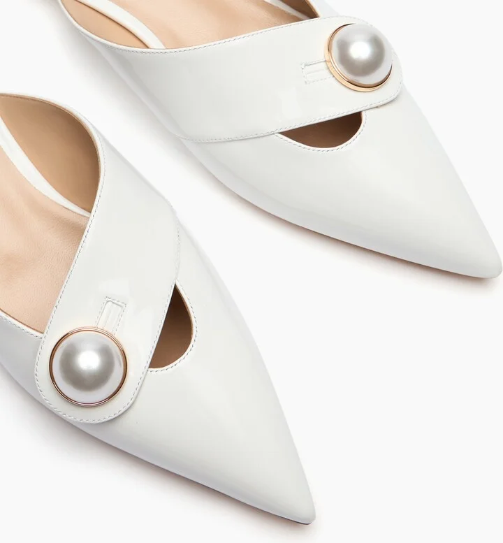 Casadei Blade Big Pink Ballet Flats - Woman Flats And Loafers White 40 - Image 5