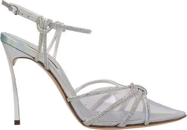 Casadei Blade Embellished Pointed-Toe Sandals