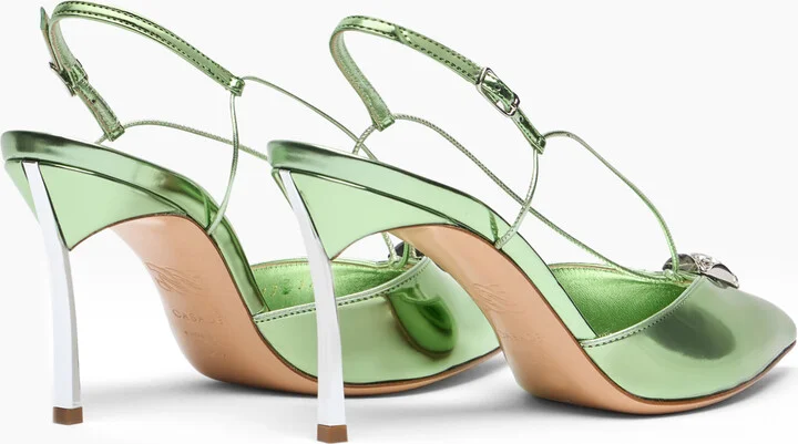 Casadei Blade Interstellar Cas25 Slingback - Woman Pumps And Slingback Milk And Mint 36 - Image 4