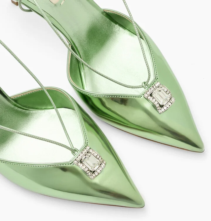 Casadei Blade Interstellar Cas25 Slingback - Woman Pumps And Slingback Milk And Mint 36 - Image 5