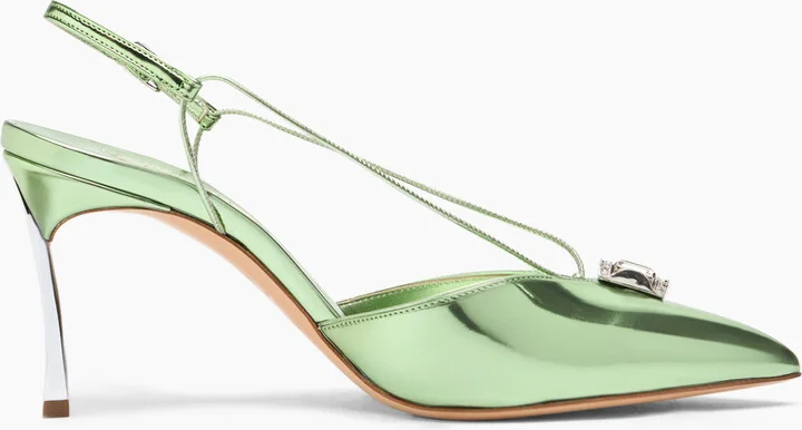 Casadei Blade Interstellar Cas25 Slingback - Woman Pumps And Slingback Milk And Mint 36