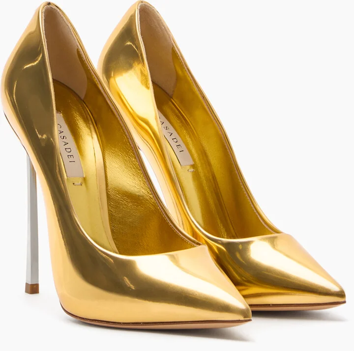 Casadei Blade Interstellar Pumps - Woman Pumps And Slingback Gold 42.5 - Image 2