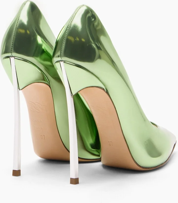 Casadei Blade Interstellar Pumps - Woman Pumps And Slingback Milk And Mint 42 - Image 4